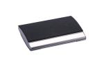 50 Business Card Capacity Snap Closure Name Card Holder Metal / PU For Men And