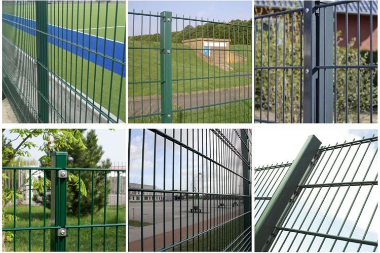 Factory Sale 868 Hot Dip Galvanized Double Wire Mesh Fence Panel for market