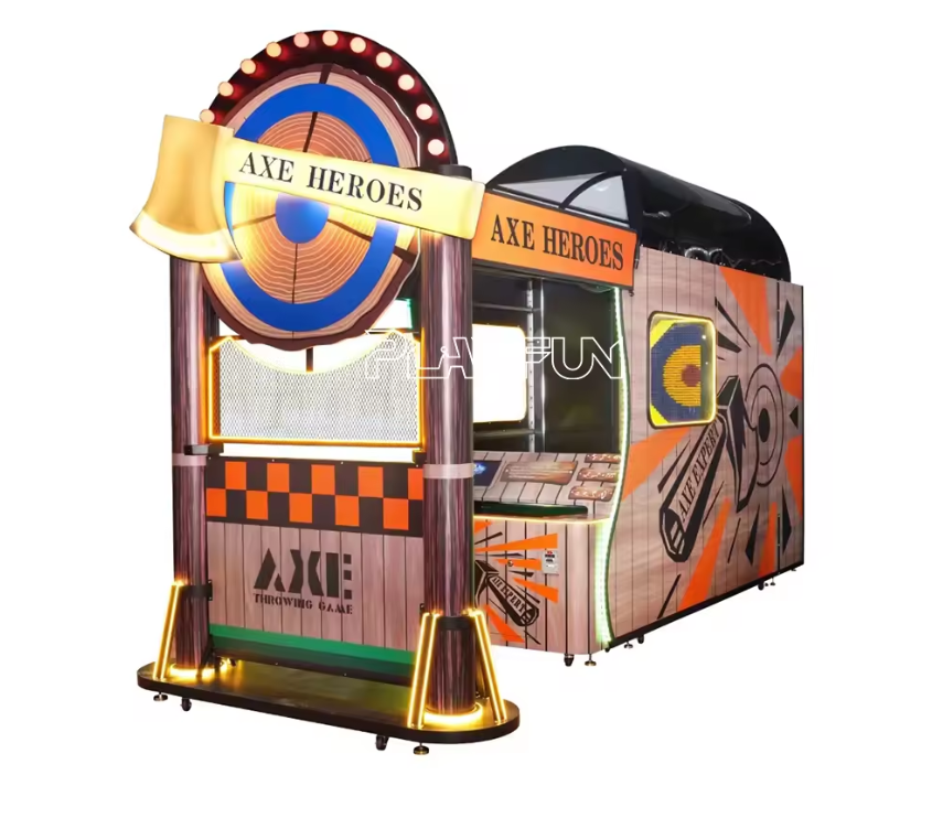 Coin operated Axe throwing sport game Axe Throwing axes game machine