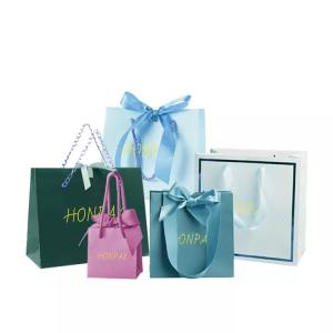 Wholesale Custom Thick Marble Printed Paper Carrier Bags 28x20x10cm 250g C1s Art Paper from china suppliers
