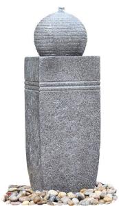 Wholesale Outdoor Sphere Water Fountains , Granite Ball Fountains In Fiberglass / Resin Material from china suppliers