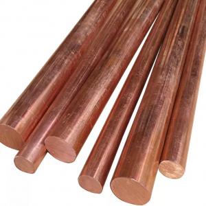 Wholesale 12mm Pure Copper Earth Rod TP1 TP2 2.1293 Solid Copper Round Bar Low Price Per Kg from china suppliers