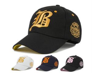 Wholesale Boston Cotton Unisex Baseball Caps Six - Panel Fitted Adjustable Metal Ring Closure from china suppliers