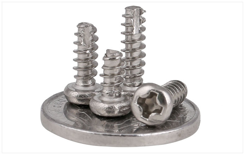 Drive Pan Head Thread Cutting Metal Tapping Screws , Self Tapping Metal Screws For Steel