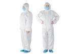 White L XL XXL SMS Disposable Isolation Gowns