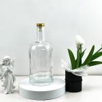 Glass Beverage Bottle 700ml 750ml 1L Nordic Empty Rum Whisky Vodka Spirit With