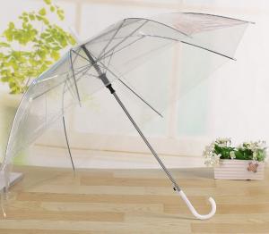 Wholesale Transparent Clear Bell Shaped Umbrellas / Bridal Umbrella White Cap / Tips from china suppliers
