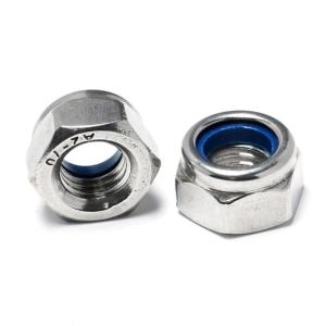 Wholesale Stainless M5 Flange Nylock Hex Nut Alloy Steel Fasteners from china suppliers