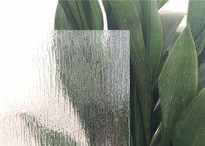 Wholesale Rain Patterned Glass For Doors Window , Artistic Opaque Patterned Glass Rough grind finish edge Glass Block from china suppliers