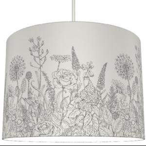 Wholesale 300*210mm Jungle Print Lampshade With Grey Floral And Trees from china suppliers