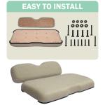 Shuran Golf Cart Front Seat Cushions White For EZGO RXV Standard Size