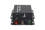 AHD cctv camera video converter , 19 inch 2U Rack design audio over Fiber