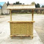 Beach Entertainment Waterproof Bamboo Tiki Bar 2 4 Bamboo Stool With Back
