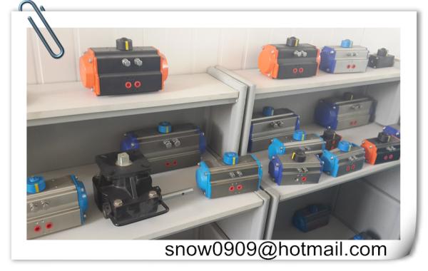 Double action and single action 1/4 turn pneumatic rotary actuator for butterfly