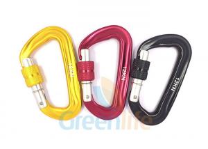 Wholesale Auto Lock Marine Snap Hook , D Shape Big Size Rock Climbing Carabiner Colorful from china suppliers
