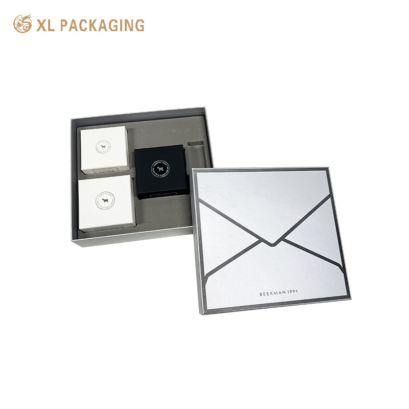 Custom Elegant Cosmetic Paper Box Packaging Top And Bottom Box For Skincare