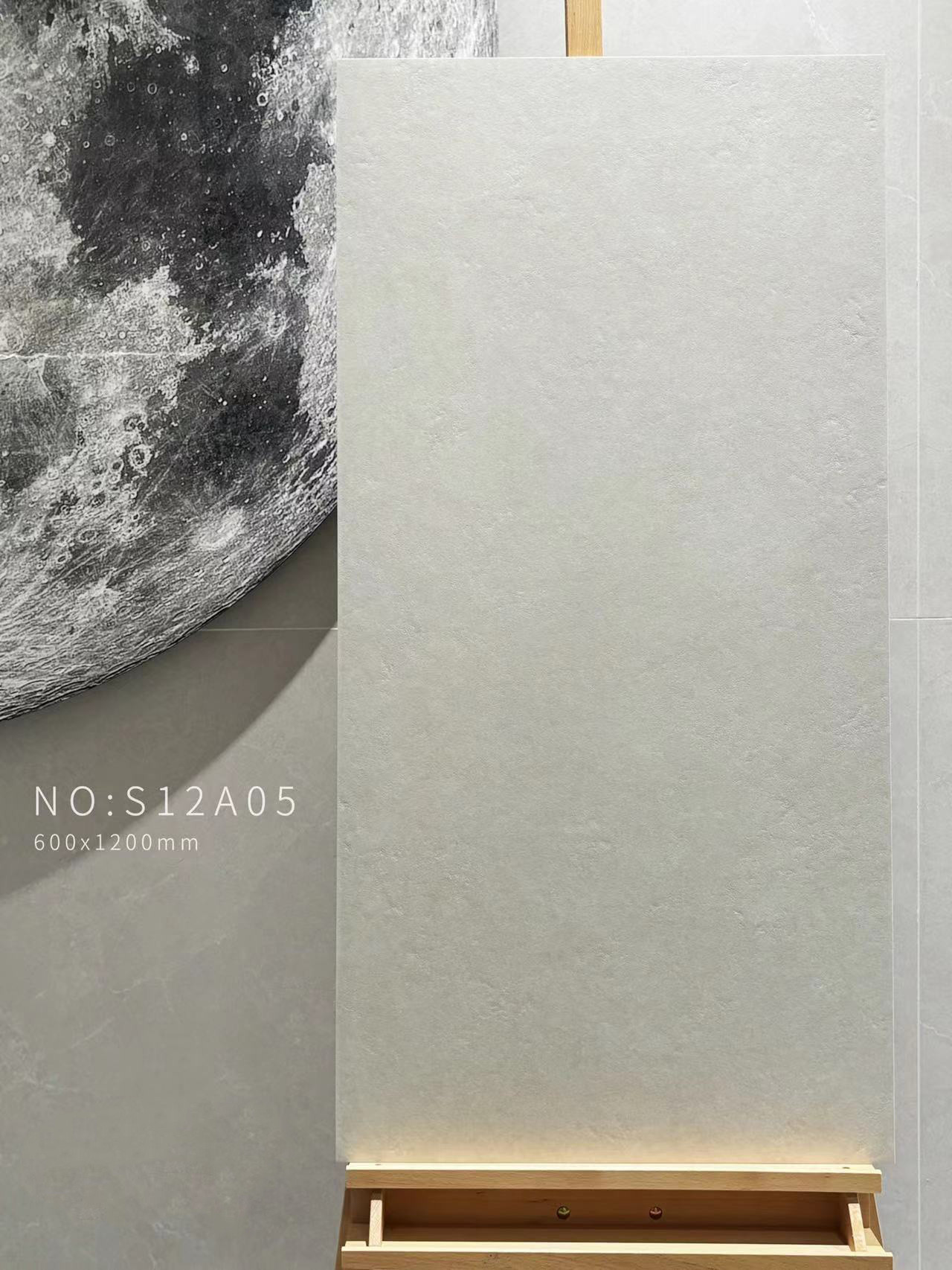Beige Grey 48"X24"Soft Glazed Porcelain Indoor Floor Tile Around Pool And Fireplace