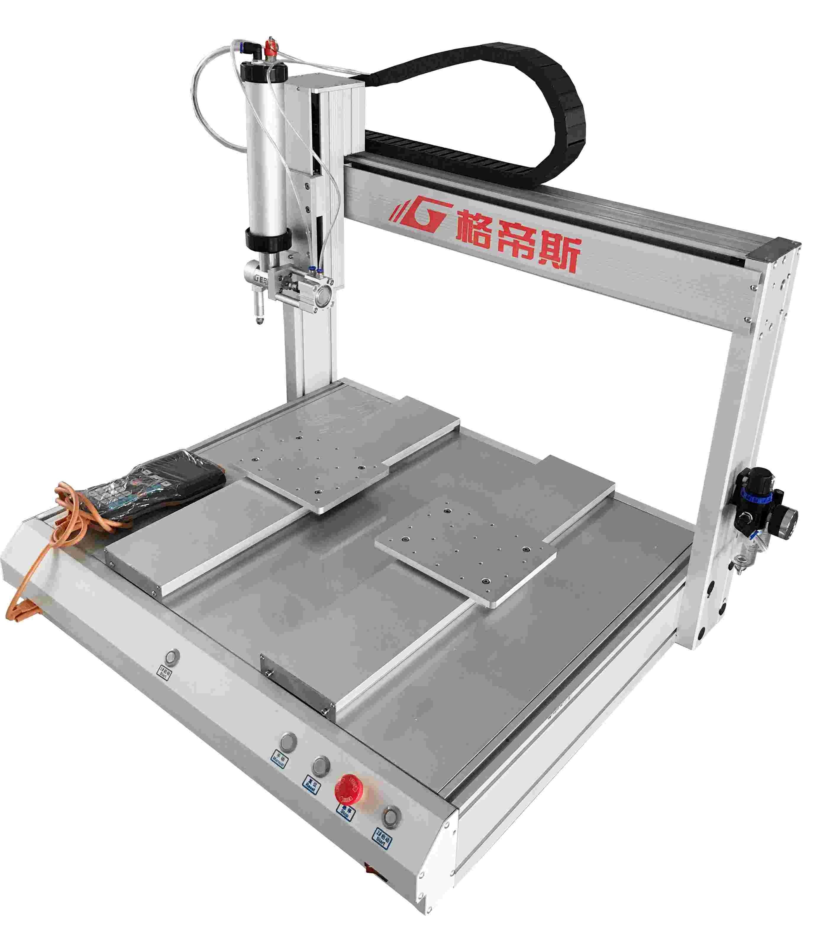 Double Station Silicone Dispensing Equipment Four Axis Adhesive Dispenser Robot 70Kg