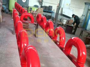 Wholesale Metal Concrete Pump Pipe Red Double Wall Concrete Pump Elbow from china suppliers