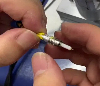 Optical Fiber Cable Connector Crimping Machine High Precision Air Pressure