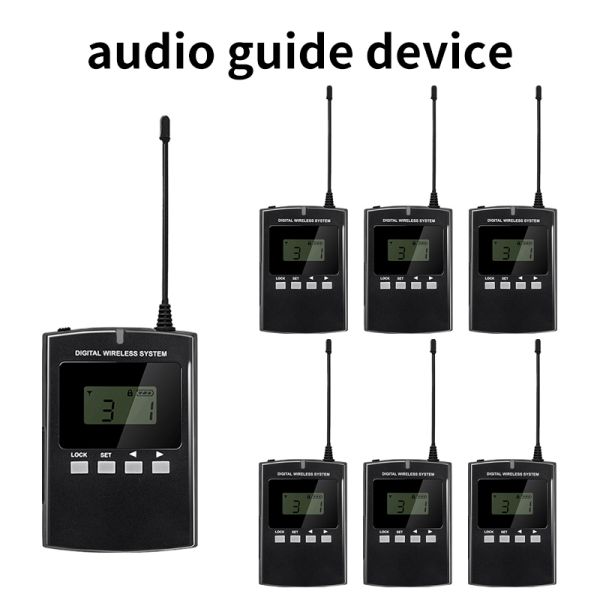 Wireless audio tour guide with flexible settings