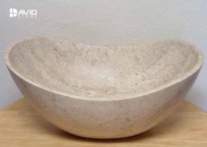 Wholesale Marble Stone Bathroom Wash Basin Oval Or Round Shaped Anti Deformation from china suppliers