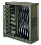 10 Gun Cabinet Double Door Heavy Duty Storage Locker , Heavy Duty Metal Storage