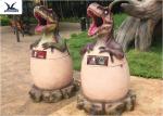 Dinosaur / Animal Life Size Fiberglass Statues Garbage Can Model Road Beautifica