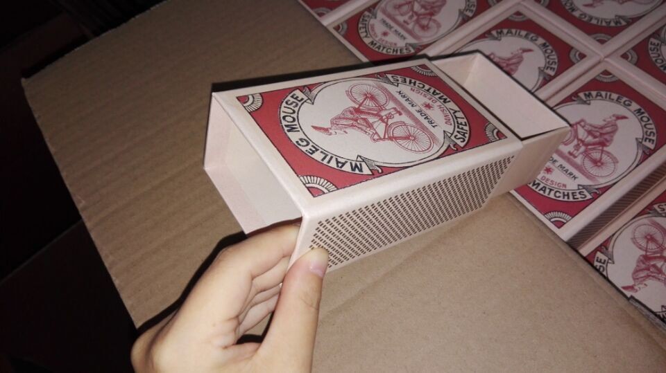 Slide drawer gift match box wholesale,custom printing recycled custom match box