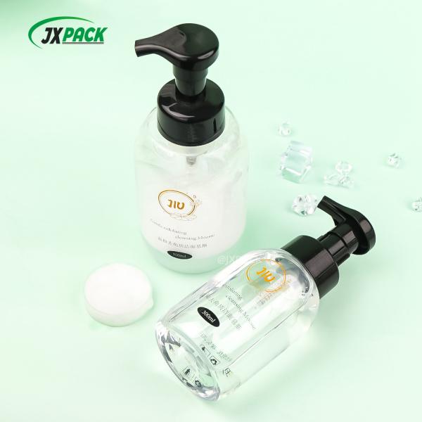 White Eco Friendly PET Foaming Face Wash Bottle For Face Cleansing / Hand