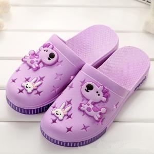 Wholesale Indoor Closed Toe House Slippers , Cute Cartoon Closed Toe Slide Sandals from china suppliers