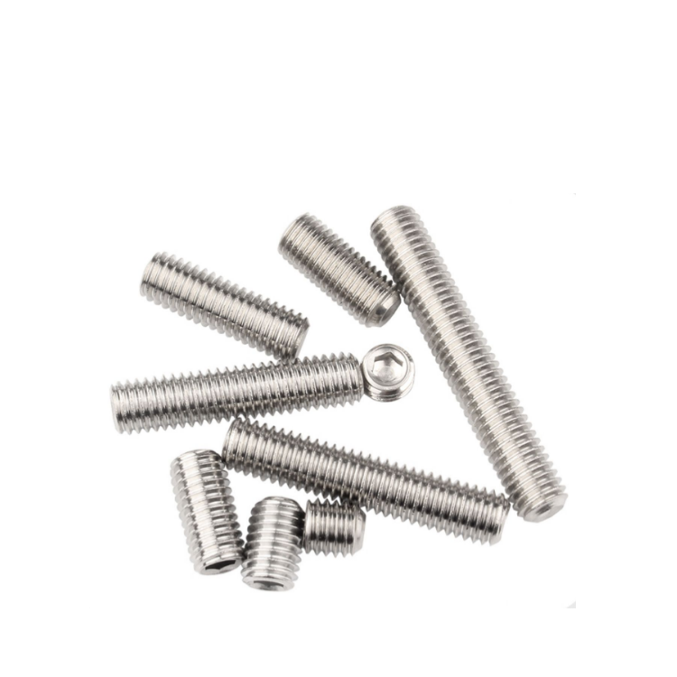 Stainless Steel 304 Hex Socket Set Screw DIN 916 Cup Cone Point for Secure Fastening