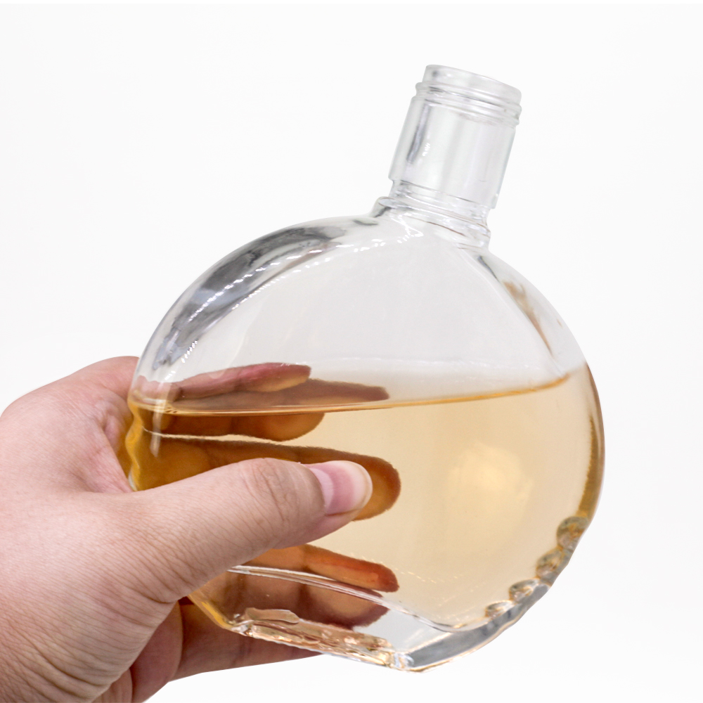 Custom Frosted Printing Glass Bottle for Super Flint Gin Vodka Rum Whisky Brandy 750ml