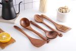 Customized Logo Teak Kitchen Wooden Utensils Six-Piece Jujube Spatula