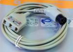 Hospital Ecg Lead Wires , Electrode Lead Wires For Medical Examination