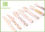 Anti - Bacteria Disposable Wooden Flatware , Eco Friendly Disposable Cutlery For