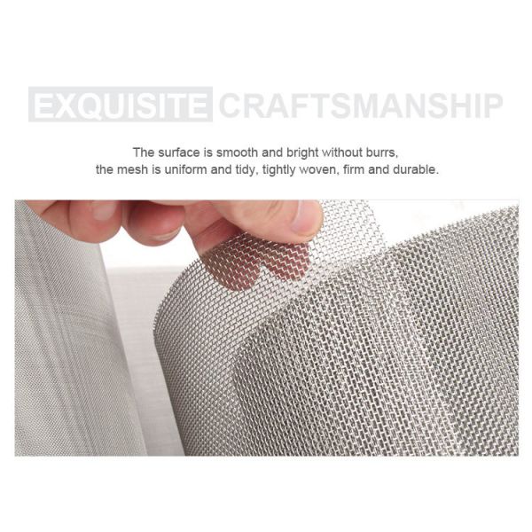 Smooth Surface Stainless Steel Filter Mesh Wear Resistant