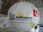 Bespoke Helium Inflatable Advertising Balloon , 0.18mm PVC Sealed Inflatable