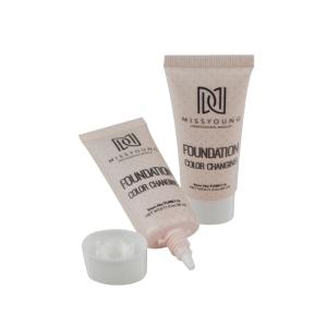 Wholesale customized sharp mouth cosmetic hand cream sunscreen lotion facial cleanser empty packaging tube PE plastic tube contain from china suppliers