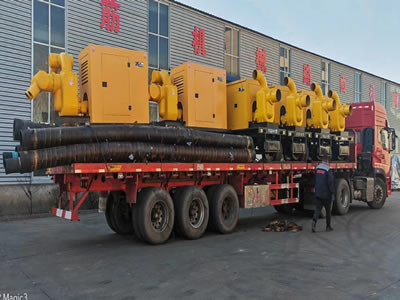Mobile Type Diesel Water Pump Set CE Diesel Water Pump For Rainfall Season