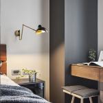 loft Vintage Black White Bedroom Living room serge lamp Telescopic wall lights
