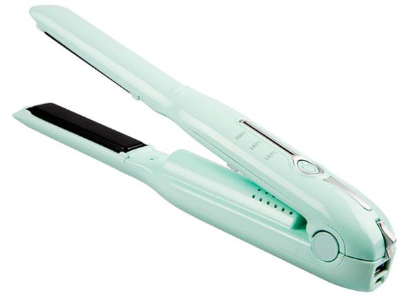 25W 400F Mini Hair Straightener , 2 In 1 Cordless Curling Iron And Hair