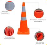 Safety 700mm Traffic Warning Cones Orange Reflective Safety Cones 1.4kg