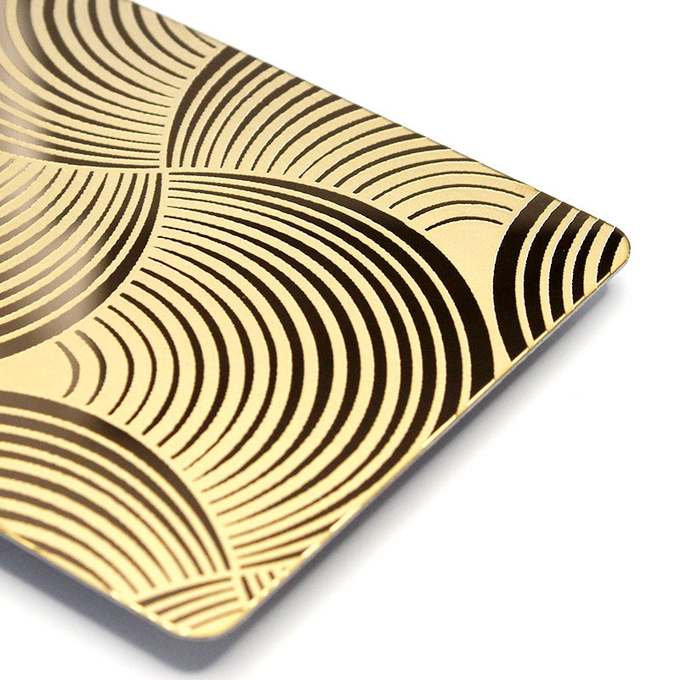 High Quality SS 304 316 Decorative Metal Sheets Customized Design Pattern Etched Stainless Steel Sheet