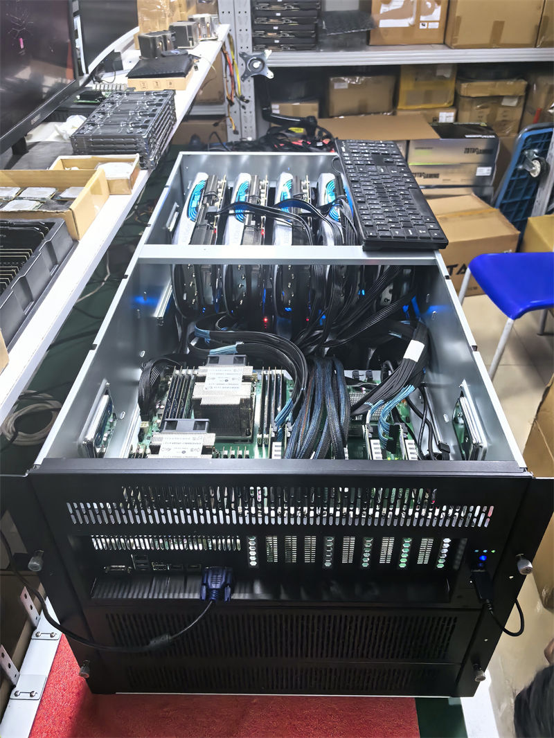 Stock Servers 9U 10GPU Server Chassis with Customized Processor Type and Rackmount Design