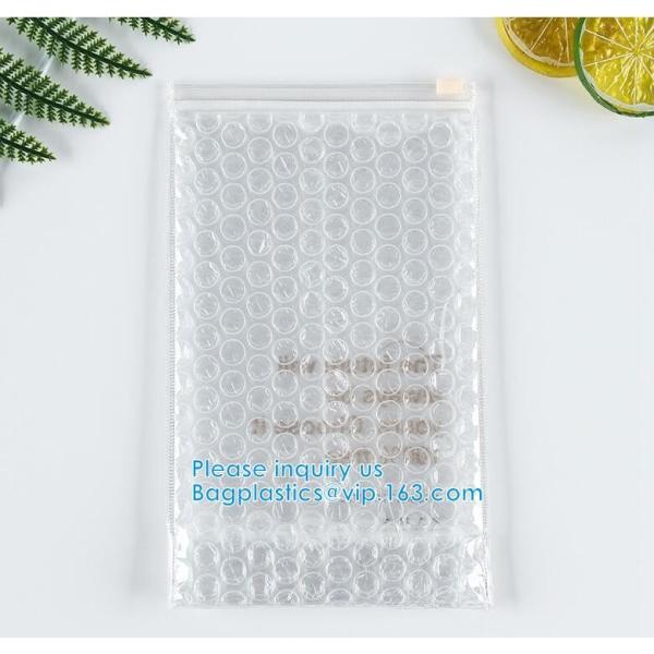 Recyclable Reusable PE Bubble Zipper Bag Slider Bag For Cosmetic Lash Goods Package US Free Shipping Cosmetic Makeup