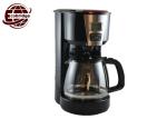 Black 1.25L Coffee Maker For Home Customer Gift PP Aluminum Glass 50-60Hz