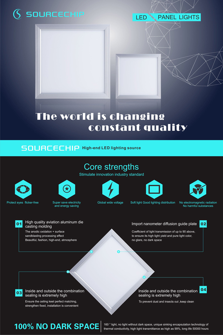 40W 600x600mm LED ceiling lighting panel high quality led light panel manufacturers