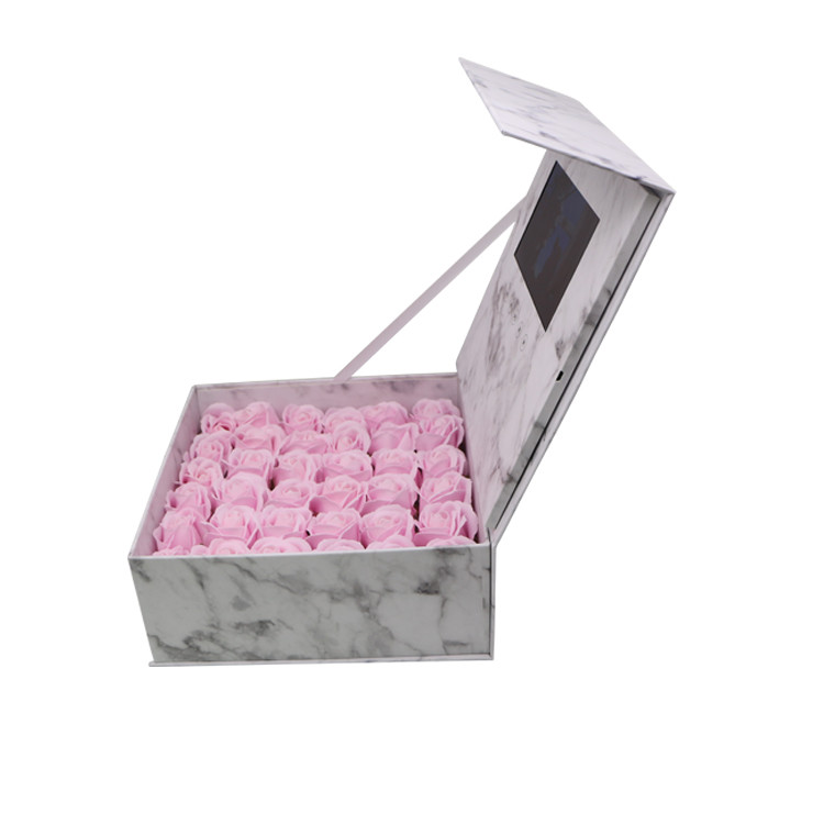 Presentation Marketing Greeting Gift Flower Jewelry Ring Lcd Screen video box gift