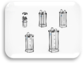 Laboratory Small Classic Glass Bioreactor Fermenter 1L - 15L FMT-L Series